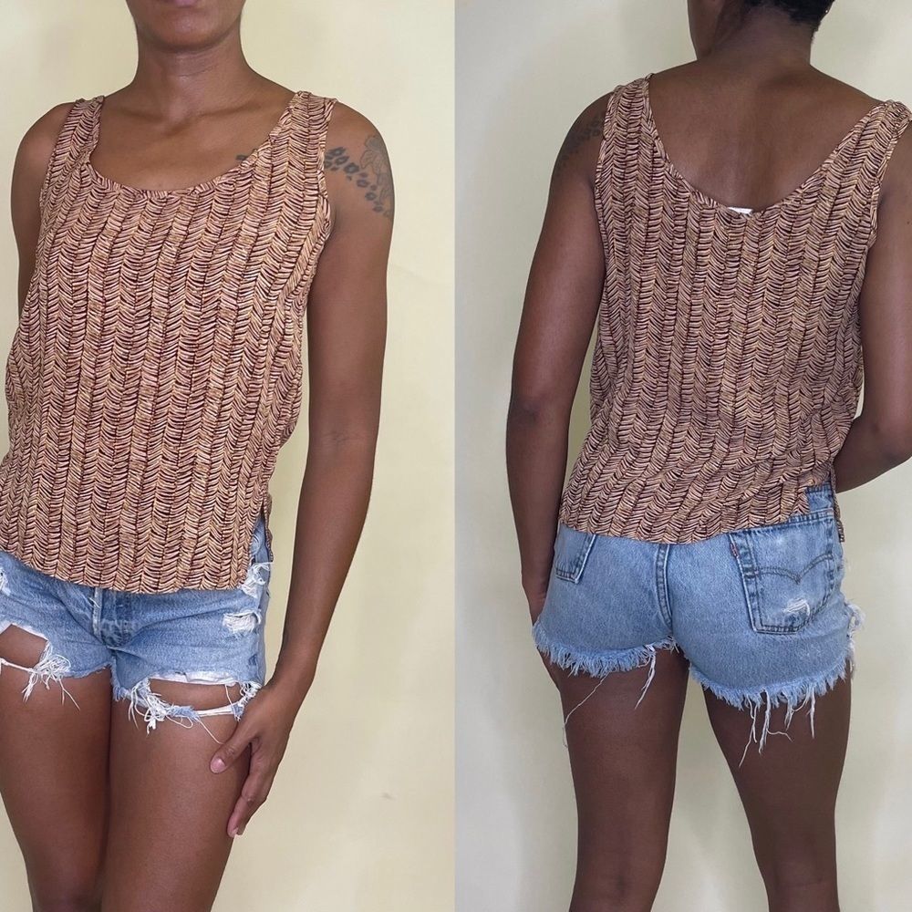 Anne Klein tribal print tank sz 6